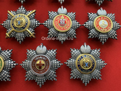 Коллекция "15 самых дорогих звезд орденов Российской Империи, без повторов!" Копии LUX!