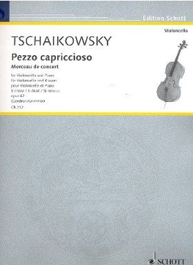 Tschaikowsky. Pezzo capriccioso h-Moll op.62 für Violoncello und Klavier