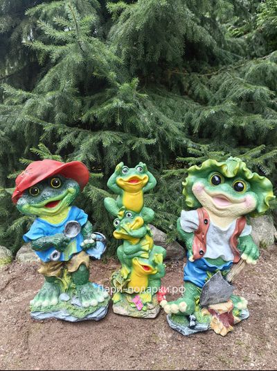 Три лягушки 44*18см    1,3кг    полистоун Россия 1727/012347*