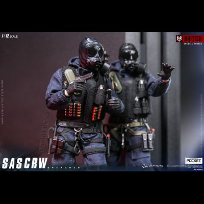 Британский спецназ САС - Коллекционная фигурка 1/12 POCKET ELITE SERIES: SAS CRW Breacher (PES002) - DAMTOYS