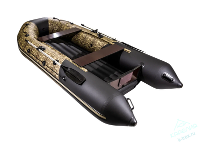 Лодка ПВХ Мастер Лодок Таймень NX3600НДНД Pro Камуфляж камыш / Черный