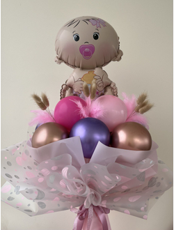 Букет из шаров на выписку