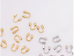 Подковка для ювелирного троса 5 мм ЛЮКС в ассортименте, цена за пару