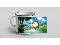 Кружки металлические эмалированные Мой сосед Тоторо, Totoro
