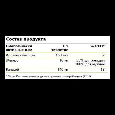 NUTRILITE Железо плюс, 120 таблеток