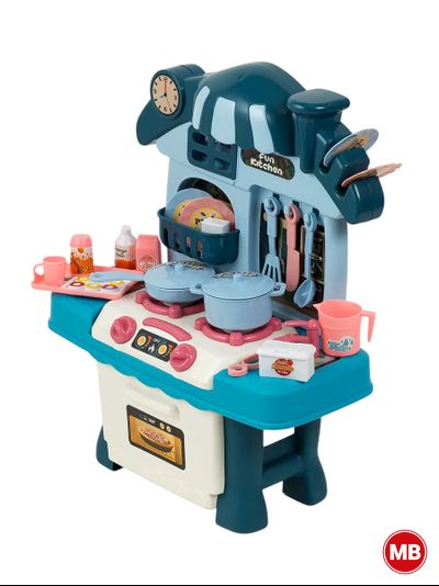 Детская игрушечная кухня с посудой и продуктами