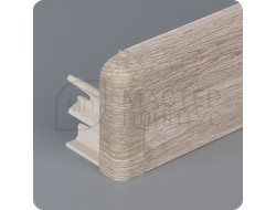 Плинтус из дюрополимера Comfort Classic 80 акация с внешним углом