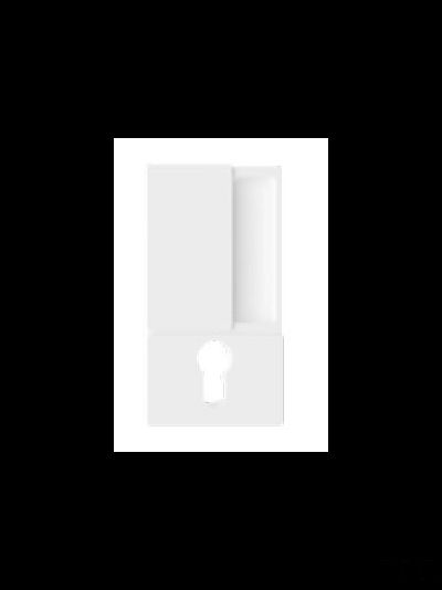 Ручка WAVE для распашных дверей под цилиндр матовый белый