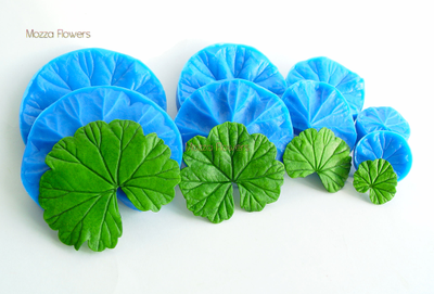 "Лист герани" силиконовый молд  (вайнер)