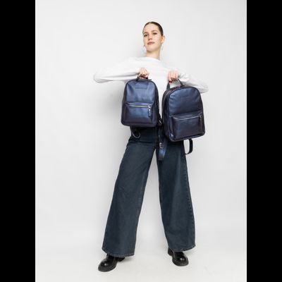 Женский кожаный рюкзак Anzolla Premium indigo (арт. 
3040-56)