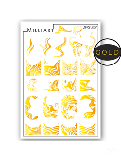 Слайдер-дизайн MilliArt Nails Металл MTL-128