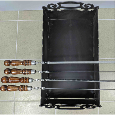 Разборный мангал, 3мм толщина, 30см высота