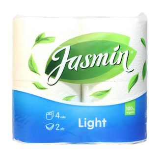 Бумага туалетная Jasmin Light 2сл бел цел 18м 4рул/уп