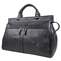 Кожаный саквояж Veano black (арт. 4004-01)