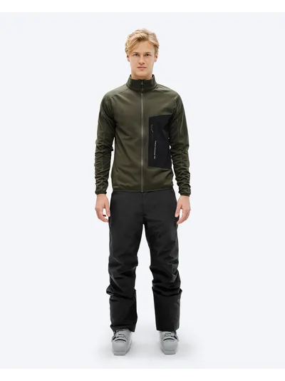Techno Grid Fleece T-Neck (Forest Green) флис M