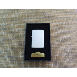 Зажигалка газовая Zorro матовая серебристый