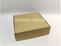 Коробка с откидной крышкой 300*300*90 мм БУРЫЙ