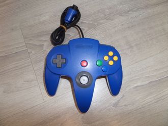 Контроллер для Nintendo N64  (Оригинал) (Синий)