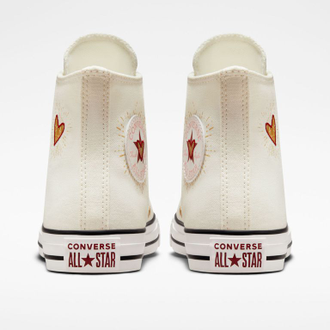 Кеды Converse Valentines Day белые с вышивкой