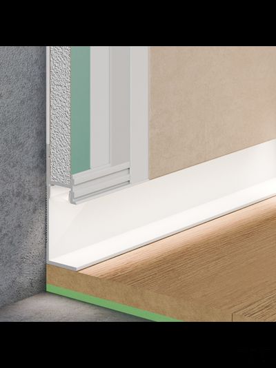 Теневой плинтус скрытого монтажа Pro Design 7210 Белый муар