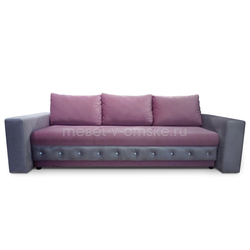 ВК206 Диван "Манхэттен" (тик-так). Размер: 2370х840/730х1110. Спальная зона: 1500х2000.