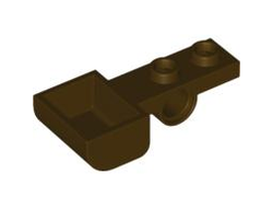 Plate, Modified 1 x 2 with Pin Hole and Bucket Catapult, Dark Brown (88289 / 4568951)