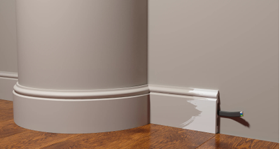 Плинтус напольный Декор-Дизайн DD701 (100x16x2000) ударопрочный, под покраску