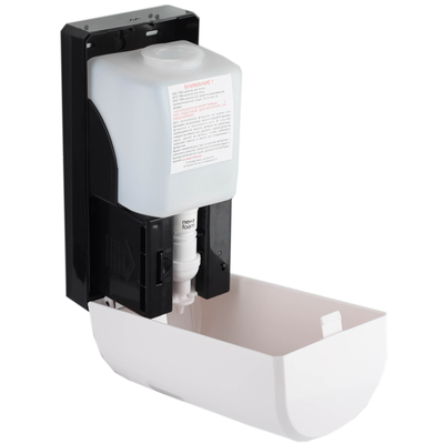 Ksitex Дозатор мыла-пены (1200 мл) пластик (белый, черный)