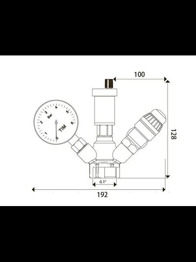 ГРУППА БЕЗОПАСНОСТИ КОТЛА MINI TIM JH-1024-1.5