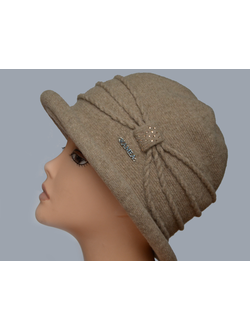 Польская шляпа Kamea Venecja зимняя бежевая фото шляп из Польши Камея