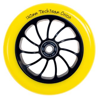 Купить колесо Tech Team Onion (yellow) 120 для трюковых самокатов в Иркутске