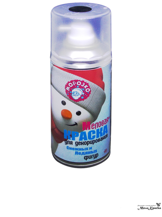 Меловая краска для декорирования снежных и ледяных фигур, 210мл цвета в ассортименте