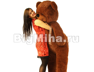 Плюшевый медведь 2 метра шоколадный в СПб