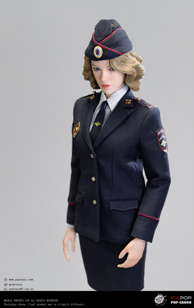 Сотрудница полиции МВД РФ - Коллекционная ФИГУРКА 1/6 Russian Police Force Internal Affairs Policewoman (EX056) - POPTOYS