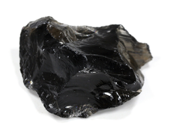 Морион (черный хрусталь), дымчатый кварц, необработанный образец "дикий", Россия, Урал (57*40*28 мм, 80 г) №26141