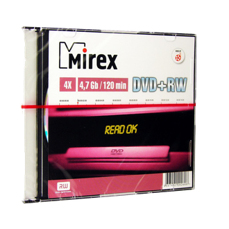 Диск Mirex DVD+RW 4.7Gb 4x 120 min video