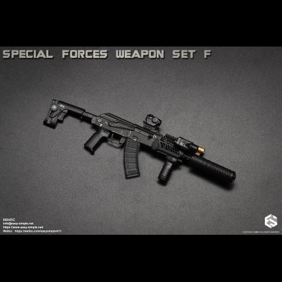 Автомат АКС-74У с комплектом аксессуаров и снаряжения (Special Forces Weapon Set) - 1/6 (06045C) - Easy&amp;Simple