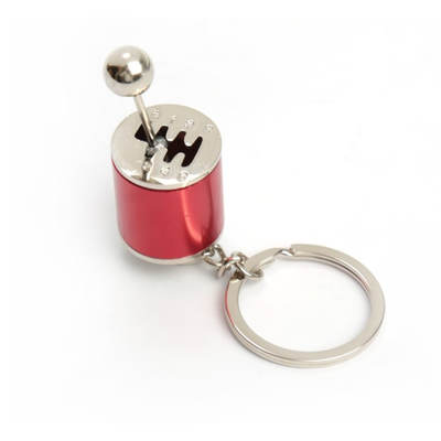 Брелок рычаг КПП, металл, КРАСНЫЙ