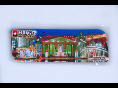 Гибкий магнит 14х5 см. - коллаж 5 в 1, вечерний Новосибирск | интернет-магазин 2fru.ru