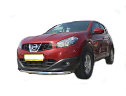 Защита переднего бампера (радиус) d60 для Nissan Qashqai (2008-2013)