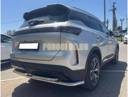 Защита заднего бампера угловая большая двойная Папа Тюнинг d60/42 для TENET T7 2025-