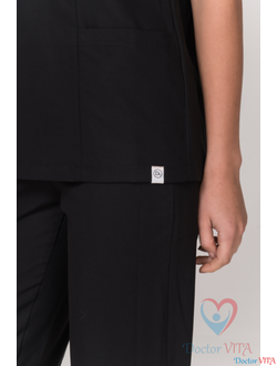 БЛУЗА МЕДИЦИНСКАЯ DR.SUPER "Sky" чёрная