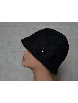 шляпа с бантом vizio 5141 италия клош черная