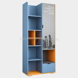 ШМ243 Шкаф Сити полуоткрытый. Размер: 800х1820х350