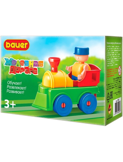Детский развивающий конструктор Bauer Железная дорога. Блокмен машинист.