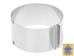 Раздвижное кольцо для выпечки и сборки торта D 14-20, H 10 СМ