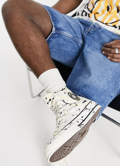 Кеды Converse Chuck Taylor 70 Hi Top Archive Paint Splatter Белые Высокие