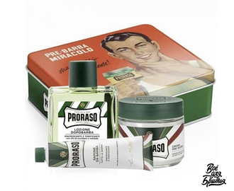 Подарочный набор для бритья GINO VINTAGE SELECTION PRORASO, эвкалипт и ментол