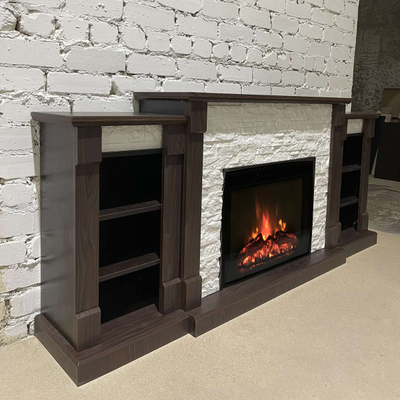 Электрокамин Моника LUX AO M2 с очагом Sparta 25.5 LED