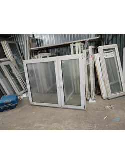 ОКНО БУ ШИРИНА 1750 ВЫСОТА 1410 ПРОФИЛЬ 58мм, 32 СП (ДВУХКАМЕРНЫЙ)